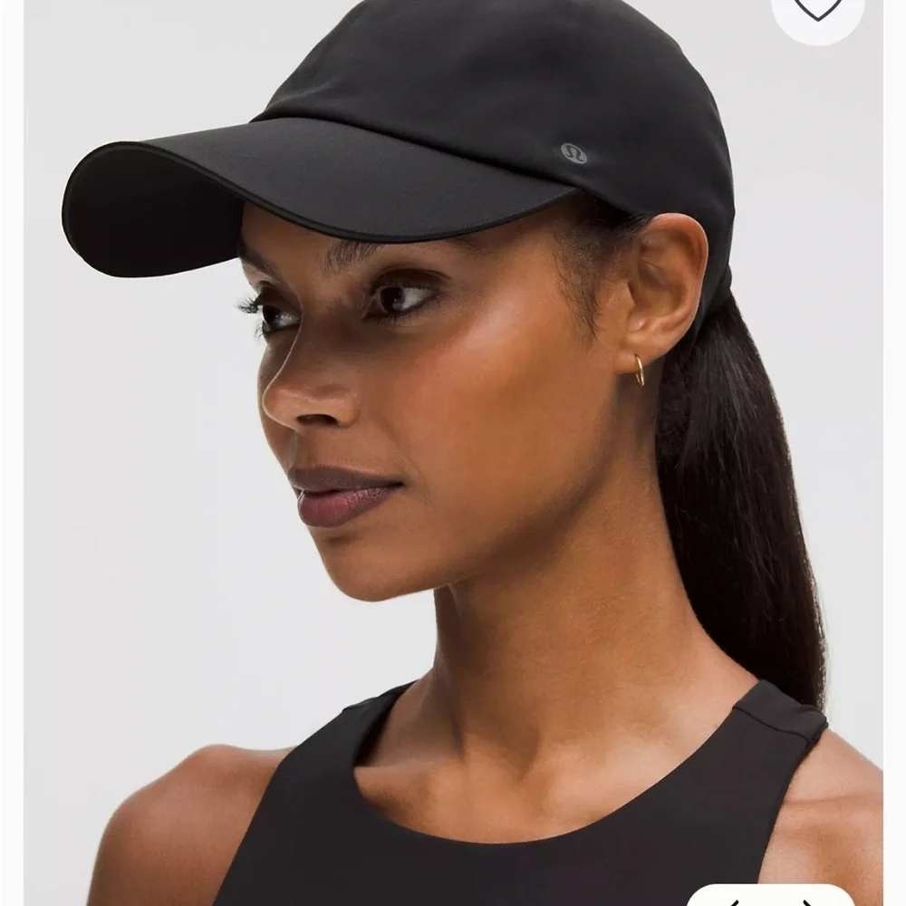 Lululemon Fast and Free Run Hat Black Adjustable Reflective Running Cap OS